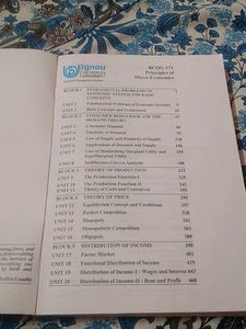 Principles of Micro Economics - IGNOU Textbook