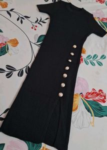 Chic Black Knit Dress
