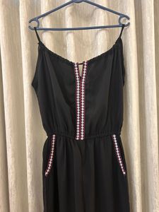 Black Spaghetti Strap Jumpsuit