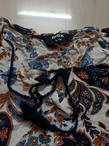 Paisley Print Tassel Top