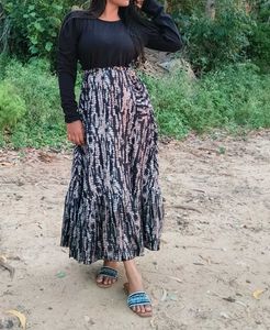 Printed Tiered Maxi Dress