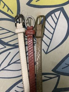 5 Belt White,2Brown ,Greyn Black Absolutely New