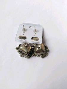 Mirror Square Dangle Earrings