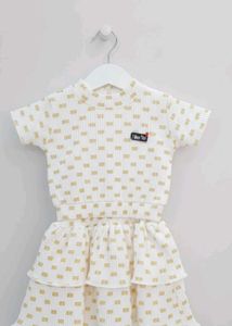 White & Gold Two-Piece Set