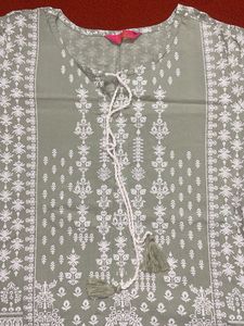 Elegant Sage Green Kurti