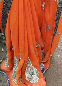 Designer Saree With Ready Made Blouse