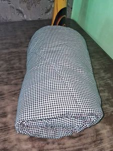 Grey & White Checkered Bedsheet🐈🦮