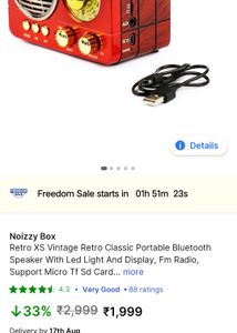 Noizybox Retro Speaker