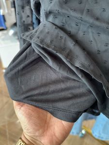 Elegant Black Button-Up Top