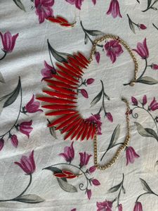 Red Statement Necklace