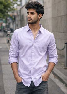 Lavender Dress Shirt - DRAGON
