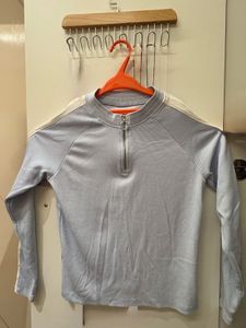 Light Blue Striped Top