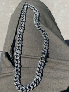 Link Chain Necklace with Rhinestone Anti Tarnish