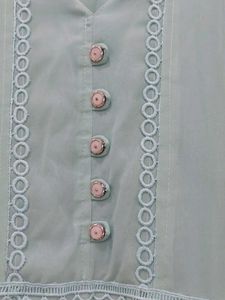 Mint Green Lace Detail Dress