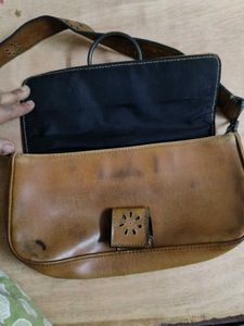 Faux Leather Shoulder Bag