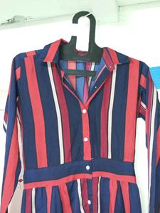 Striped Shirt Dress