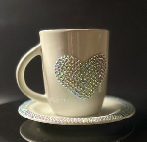 Sparkle Sips - HandMade Rhinstone cup And saucer
