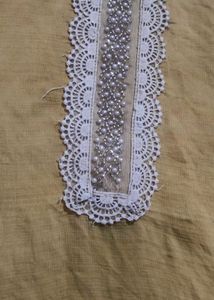 Elegant Yellow Kurta with Lace Detail