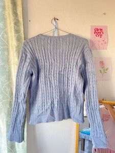 Blue Knit Cardigan