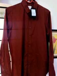 NEW RARE RABBIT LINUX Rust Regular Fit Shirt