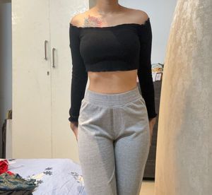 Black Crop Top