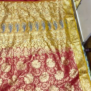 Pure Kanchivaram Pattu Saree With Maggam Design
