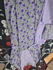 Purple Kurti Set