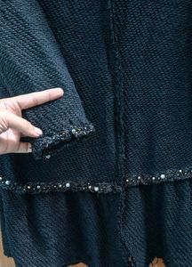 ZARA Knit Pearl Blazer