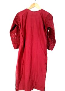 Shiny Red Kurta (Women)