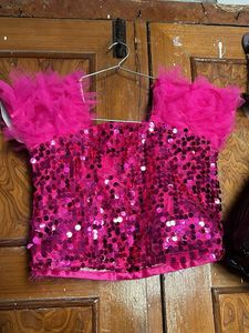 Pink Ruffle Tulle Skirt