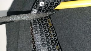 Black Sequin Blazer Cardigan