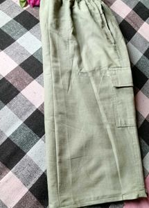 Khaki Cargo Skirt