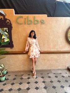 White Floral Dress