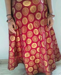 Ethnic Floor Touch Skirt