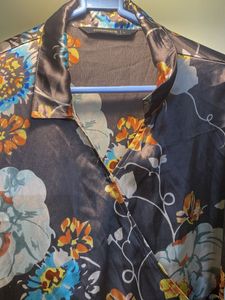 Floral Silk Wrap Dress