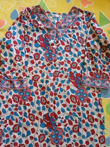 Floral Print Kurta