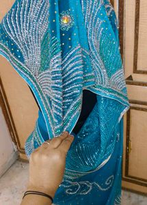 beautiful 😻 fully sa work net Saree 🔥