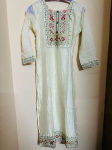 Price Drop 1050 Fixed  Cream Work Kurta Set