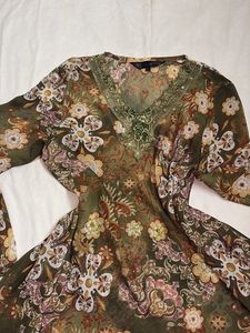 Y2K Kurti with Bell Sleeves