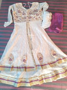 Anarkali Dress With Beautiful HandWork & Embroider