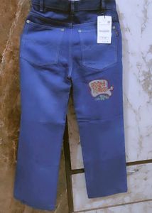 Stylish Blue Jeans Girls Baggy Style