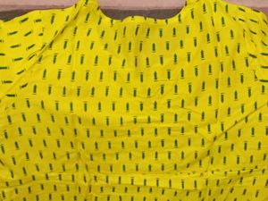 BrandNew YellowWithGreenEmbroidered Kurta Set