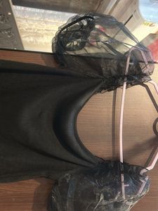 Black Top with Mesh Sleeves