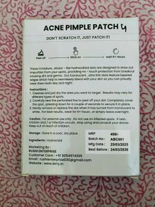 143 PIMPLE PATCHS