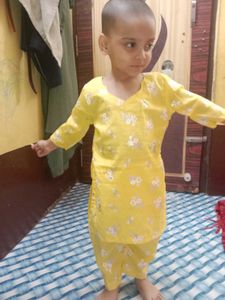 Yellow Shiney Salwar Suit