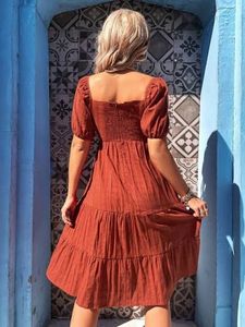 One Piece And Puff Sleeve Dress Combo