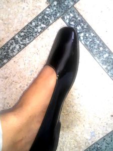 Black Formal Party Club Jutti With Weared Socks