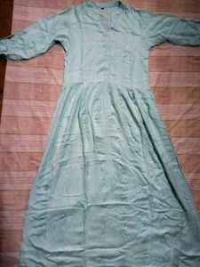 Blue Striped Maxi Dress