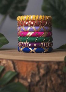 Colorful Handmade Bangles Set