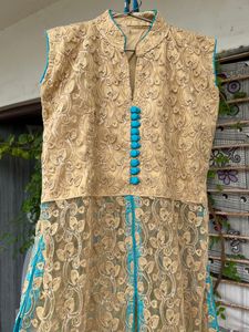 sky blue heavy lehenga